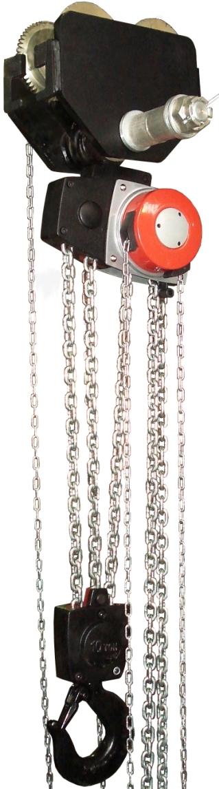 Таль цепная шестеренная передвижная ТРШБп-10,0 грузоподъемностью 10 тонн ВБИ